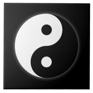 Carreau Tuile de symbole de Yin Yang