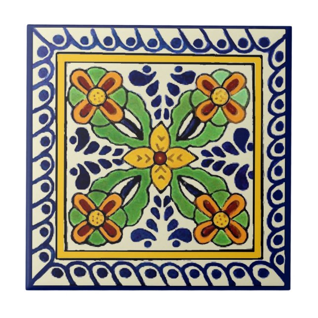 Carreau Tuile de Talavera (Devant)