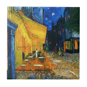 Carreau Tuile de terrasse de Van Gogh Café