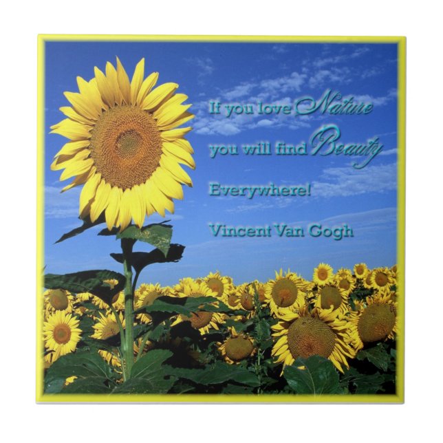 Carreau Tuile de tournesol (Devant)