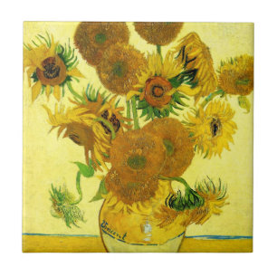 Carreau Tuile de tournesols de Van Gogh