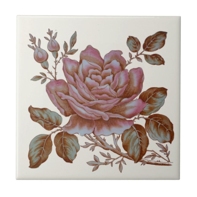 Carreau Tuile de transfert de Roses romantiques c. Concept (Devant)