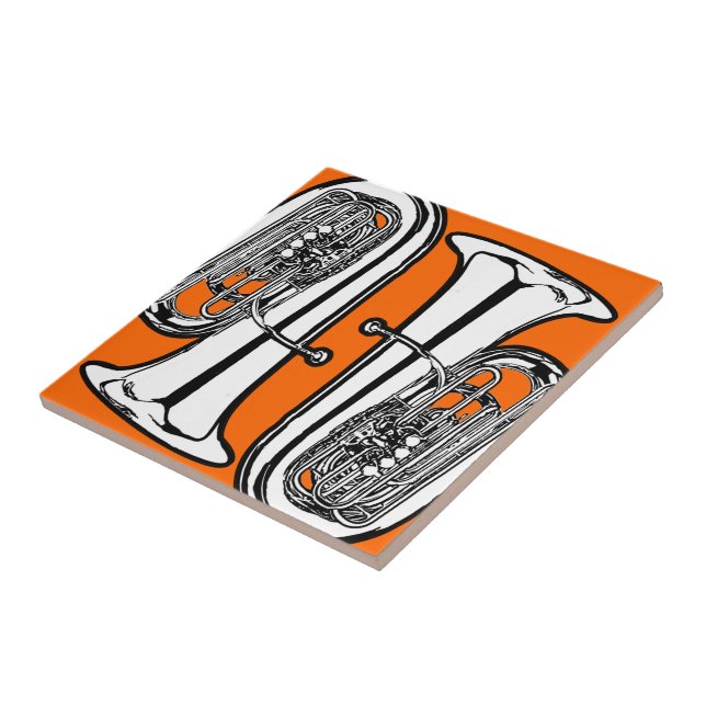 Carreau Tuile de trépied de tuba pour les plats chauds, (Côté)