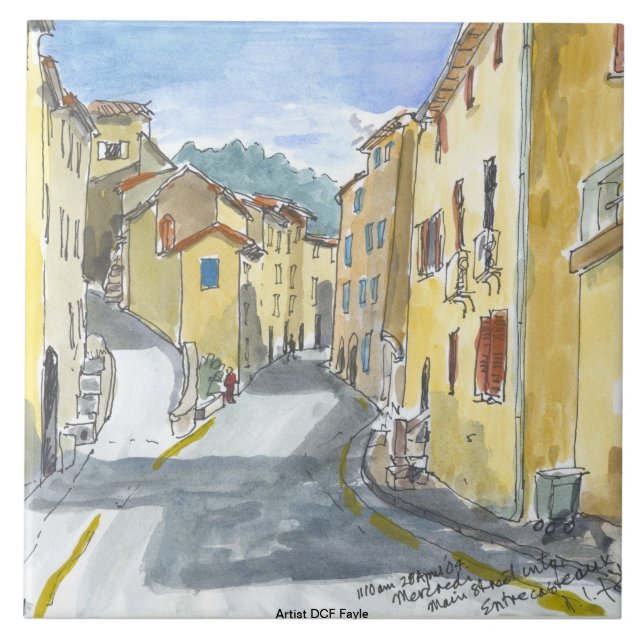 Carreau Tuile décorative de Streetscape de la France (Devant)