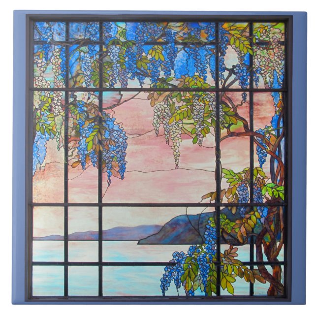 Carreau Tuile décorative Tiffany Vitrail Vitre (Devant)