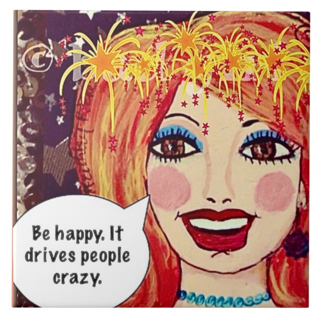 Carreau Tuile/dessous de verre/trivet (Devant)