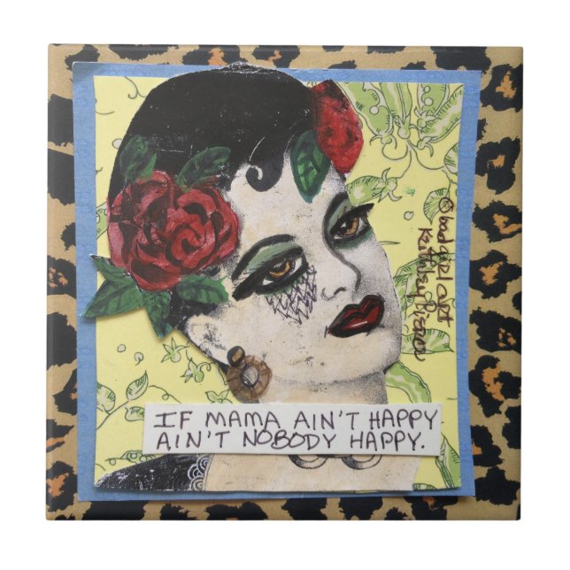 Carreau Tuile/dessous de verre/trivet (Devant)