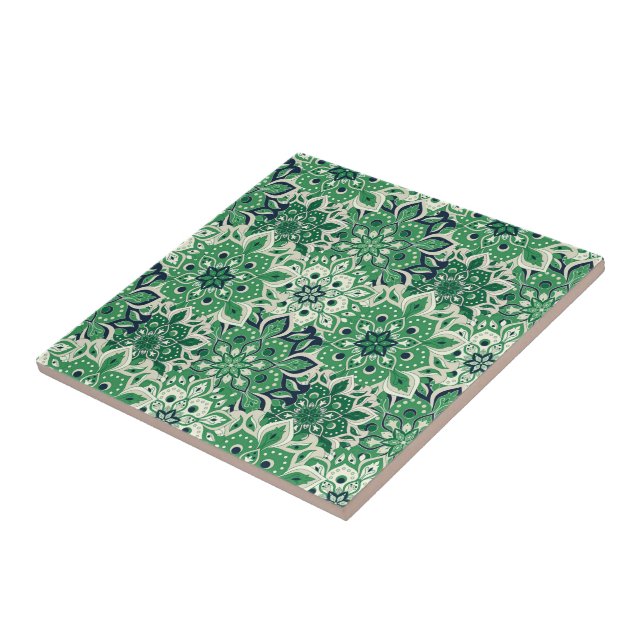 Carreau Tuile d'impression Mandala (Côté)