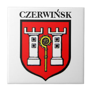 CARREAU TUILE DU CREST DE FAMILLE DE CZERWINSK RÉVISÉE