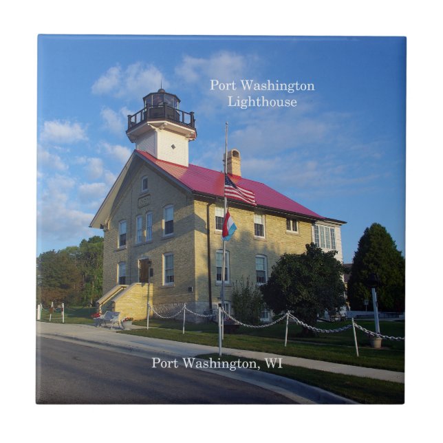 Carreau Tuile du phare de Port Washington (Devant)