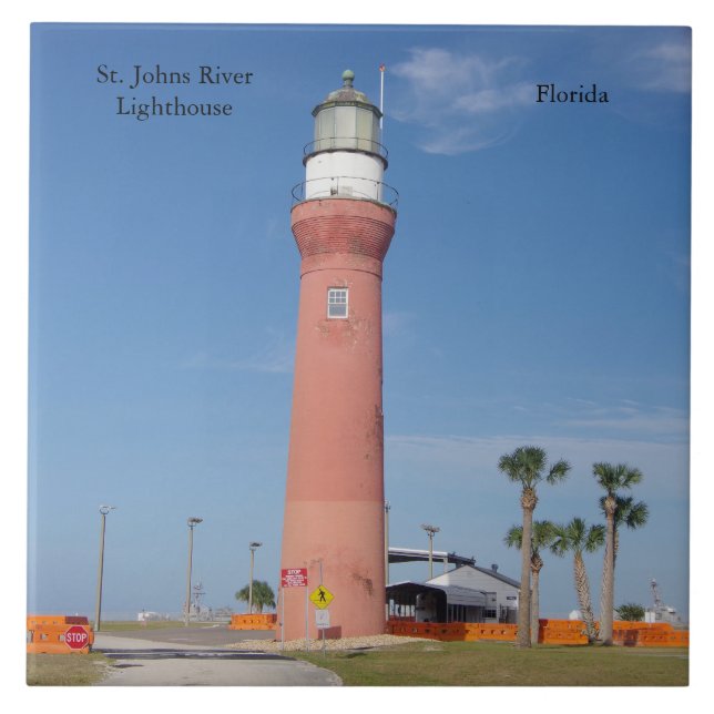 Carreau Tuile du phare de St. Johns River (Devant)