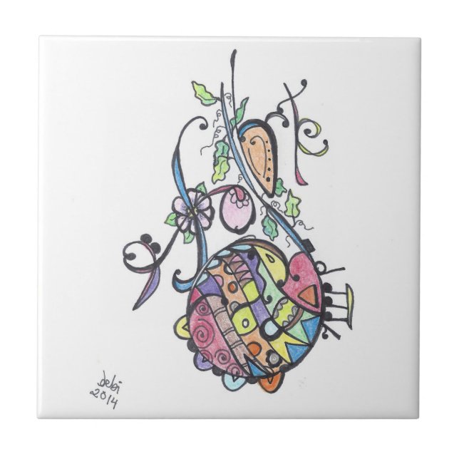 Carreau tuile :  dynamique (Devant)