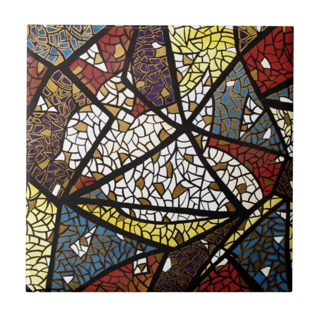 Carreau Tuile en céramique de Noël de colombe de paix (Devant)