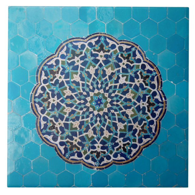 Carreau Tuile en céramique de photo de mosaïque islamique (Devant)