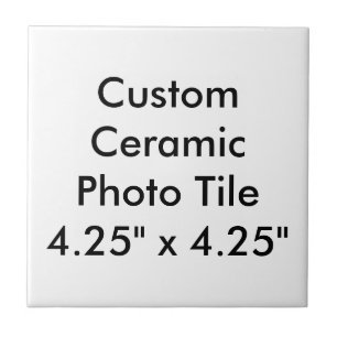 Carreau Tuile en céramique faite sur commande 4,25" de