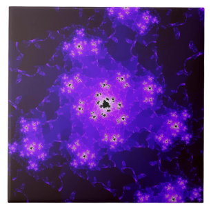 Carreau Tuile en céramique fractale Nebula
