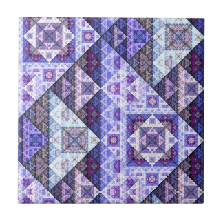 Carreau Tuile en céramique Motif Améthyste violet