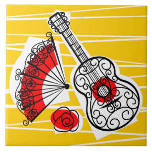 Carreau Tuile en céramique Souvenirs d'Espagne