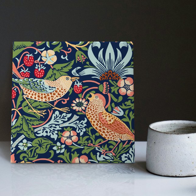 Carreau Tuile en céramique William Morris Strawberry Thief (Créateur téléchargé)