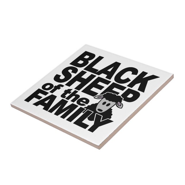 Carreau Tuile en MOUTON NOIR (Côté)