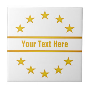 Carreau Tuile ETOILES D'OR PERSONNALISÉE