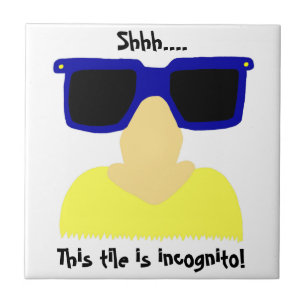 Carreau Tuile Incognito Mustache & Verres