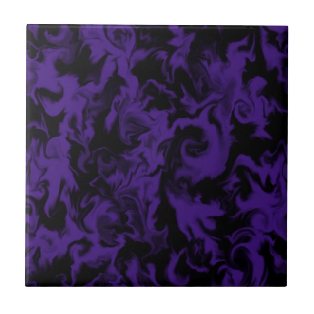 Carreau Tuile mélangée pourpre et noire foncée de couleur (Devant)