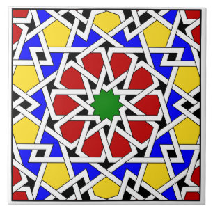 Carreau Tuile motif géométrique islamique