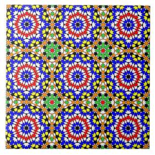 Carreau Tuile motif géométrique islamique