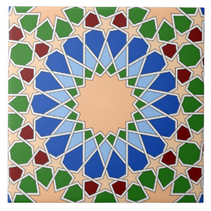 Carreau Tuile motif géométrique islamique
