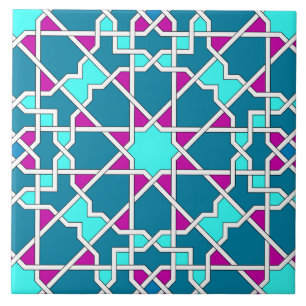 Carreau Tuile motif géométrique islamique