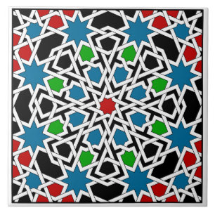 Carreau Tuile motif géométrique islamique