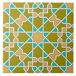Carreau Tuile motif géométrique islamique