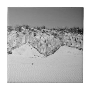 Carreau Tuile noire et blanche de dunes de M