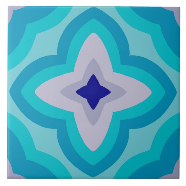 Carreau Tuile rétro les années 70 années 60 (Devant)