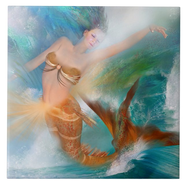 Carreau Tuile sacrée curative d'art de déesse (Devant)