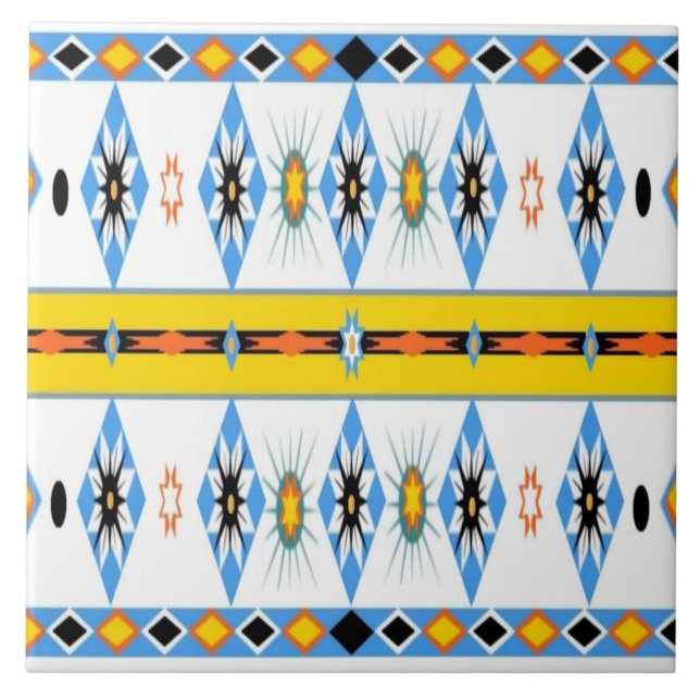 Carreau Tuile Shoshone amérindienne (Devant)