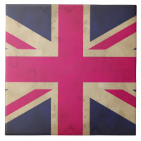 Tuile/trépied de drapeau d'Union Jack
