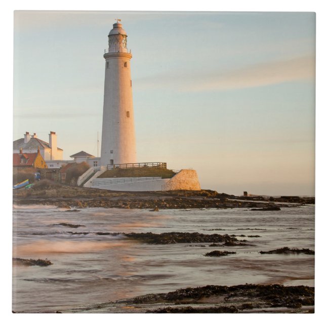 Carreau Tuile/Trivet d'Angleterre du phare de St Mary (Devant)