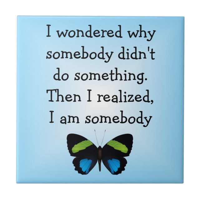 Carreau Tuile Verse Papillon (Devant)