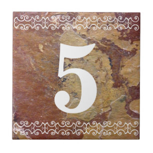 Carreau Tuile victorienne de numéro de maison