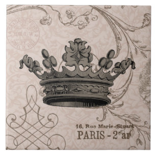 Carreau Tuile vintage de couronne…