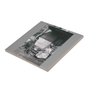 Carreau tuile vintage de trépied de photo