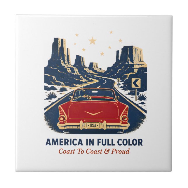 Carreau Tuiles America En Couleurs (Devant)