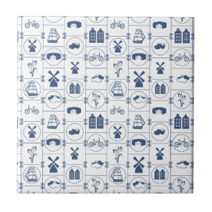 Carreau Tuiles bleues néerlandaises