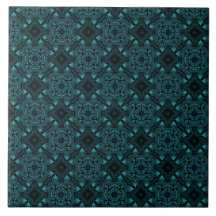 tuiles bleues - tuiles de fleurs bleues - motif fl