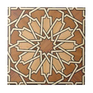 Carreau tuiles de cercle de fleurs d'or noir toscan