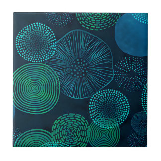 Carreau tuiles de fanart en feuille de palme