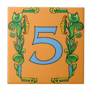 Carreau Tuiles de métro Cadre vert de défilement 5 Cinq