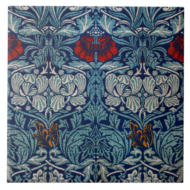 Carreau Tulip et Rose, William Morris (Devant)